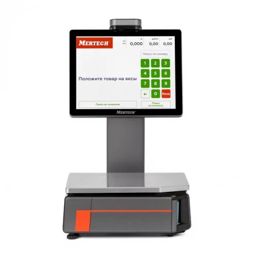 Весы с печатью этикеток MERTECH M-ER 727 PM-15.2 общий вид фото 2