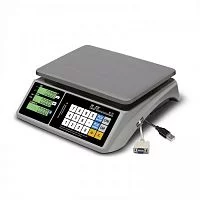 Торговые настольные весы MERTECH M-ER 328 AC-32.5 "TOUCH-M" LCD RS232 и USB