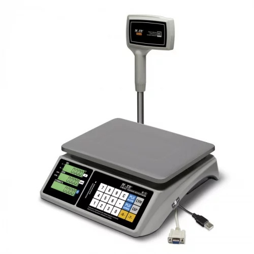Торговые настольные весы M-ER 328 ACPX-6.1 "TOUCH-M" LCD RS232 и USB общий вид