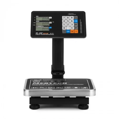 Напольные весы M-ER 333 ACPU-32.5 с расчетом стоимости LCD общий вид фото 2