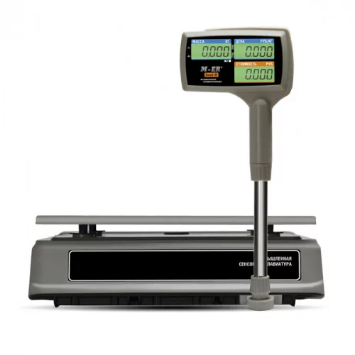 Торговые настольные весы M-ER 328 ACPX-6.1 "TOUCH-M" LCD RS232 и USB общий вид фото 3