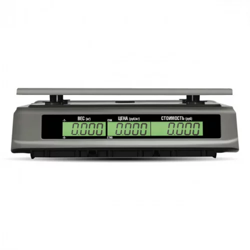 Торговые настольные весы MERTECH M-ER 328 AC-6.1 "TOUCH-M" LCD RS232 и USB общий вид фото 3
