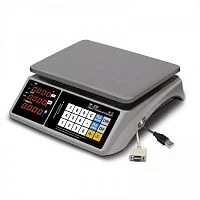 Торговые настольные весы MERTECH M-ER 328 AC-6.1 "TOUCH-M" LED RS232 и USB